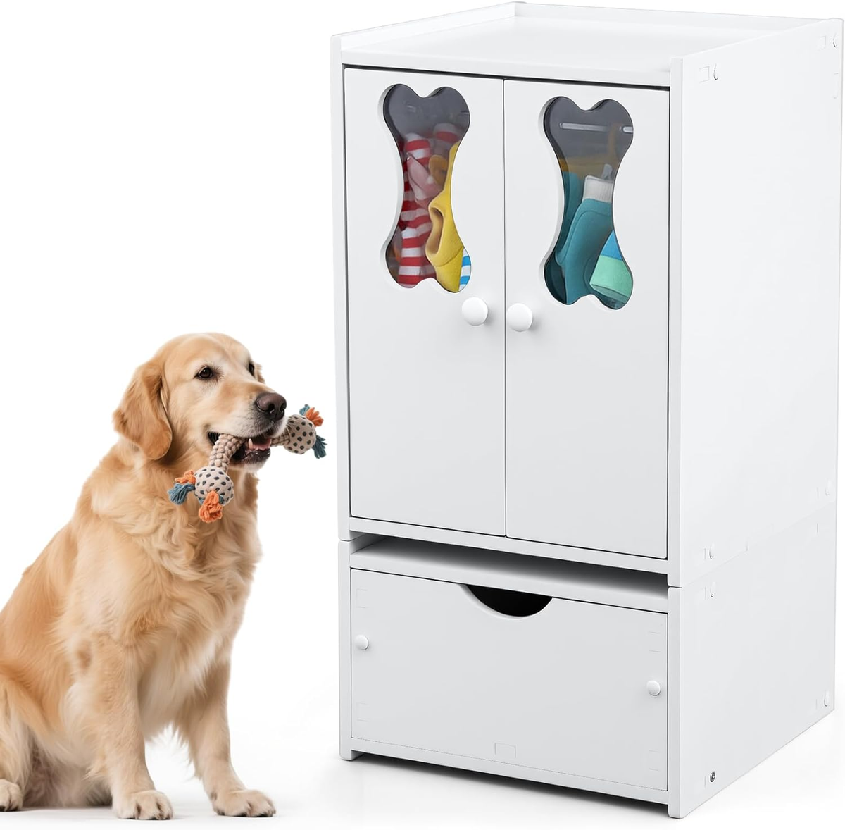 Pet Wardrobe Closet for Small Dogs & Cats - Toy & Clothes