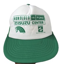 university Of Hawaii Green White Advertising SnapBack Hat Cap