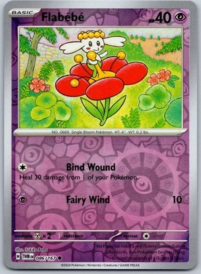 Flabebe Reverse Holo Common SV06: Twilight Masquerade 086/167 NM