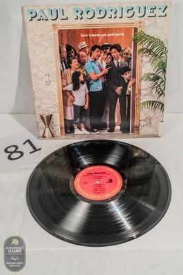Paul Rodriguez You're In America Now Speak Spanish LP Promo VG+ Columbia 1986