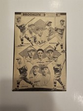 Dodgers 1929 Team Picture Dave Bancroft Rube Bressler Doug McWeeny Ray Moss