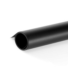 Photography Backdrop Matte Smooth PVC Background 15.7x26 Inch 40x66.5cm Black