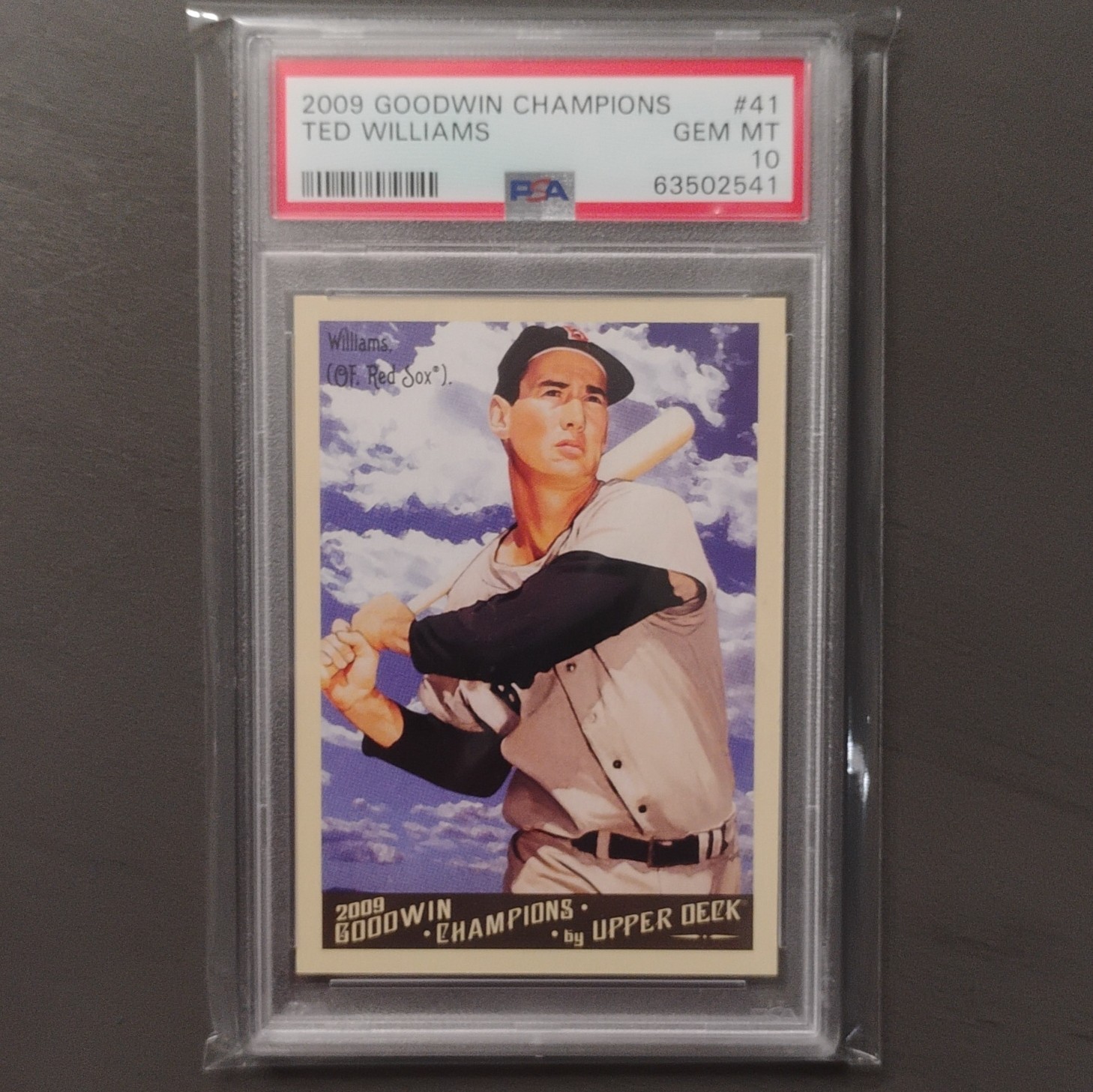 Upper Deck 2009 Goodwin Champions Ted Williams #41 Red Sox Base PSA 10 view 1