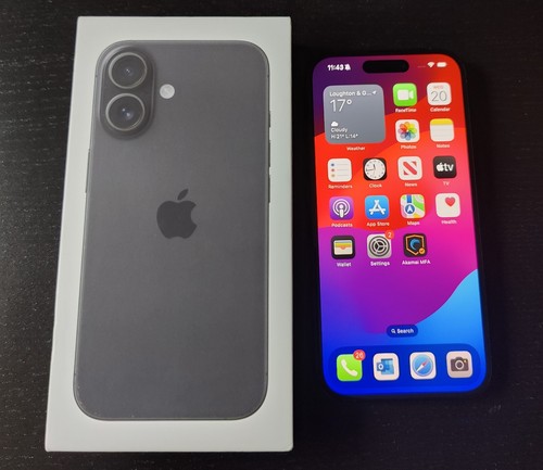 Apple iPhone 16 - 128GB - Schwarz - Entsperrt - 1J Garantie