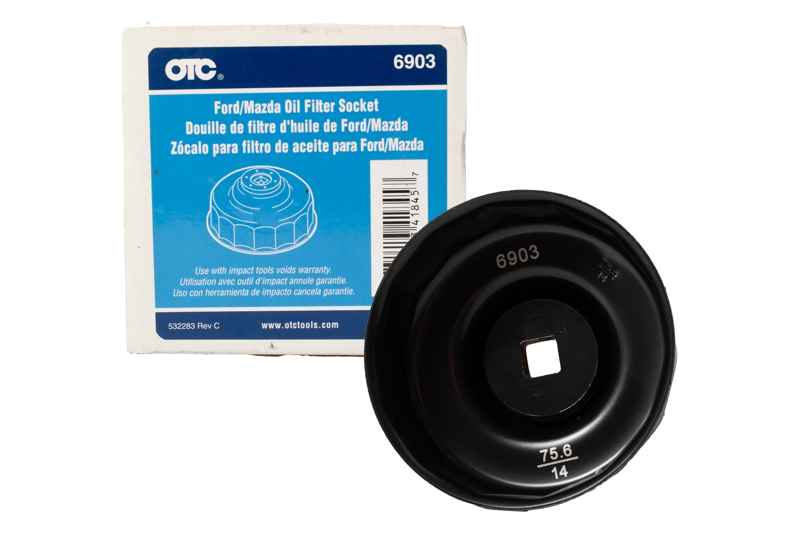Filter Socket 75.6mm 14 Flutes Fit Ford Mazda 2.3l 4-cyl Eng