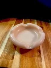 Vintage Pink Swirl Cigar Ashtray Tobacciana Granny Cottage Cabin Core