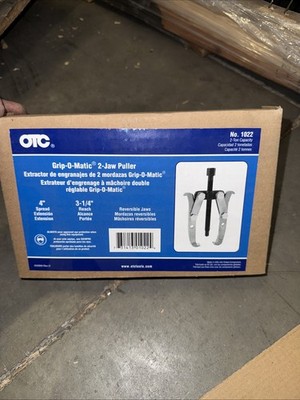 Otc Tools Grip O Matic 1022 2 Jaw Puller 2 Tons 3-1/4 In. 4in spread OTC1022