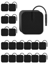 20Pack TENS Unit Electrode Pads with Reusable Self-Adhesive 20pcs Black