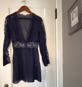 Agent Provocateur Willa Robe Navy Size 3