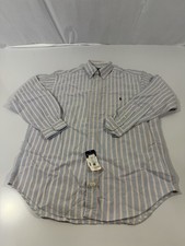 Polo Ralph Lauren Big Shirt Oxford Men's Blue Red Striped Button Down Size S