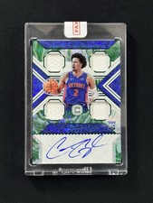 2021-22 Chronicles Cornerstones Cade Cunningham Green Quad Patch Auto RPA RC