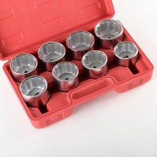 9 Piece 34 Drive Sae Large Socket Set