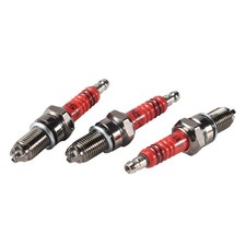 3pcs D8TC 3 Electrode Spark Plug, Racing Spark Plug With 3 Electrode For C3362