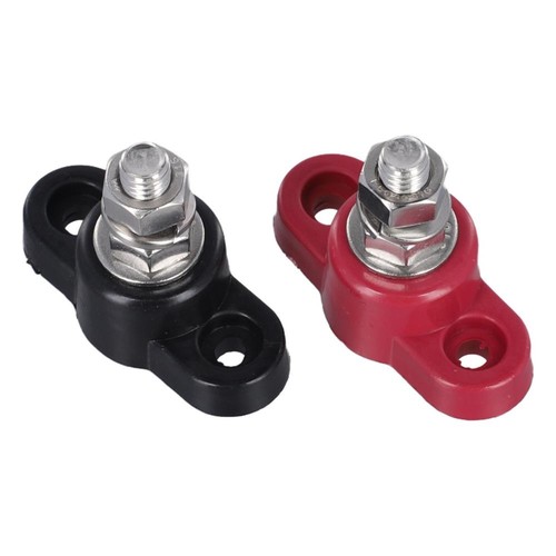 12V Positive&Negative Battery Post Insulated Bus Bar Stainless Steel Stud & - Picture 2 of 14