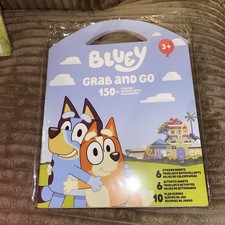 Grab  Go BLUEY 6 books 150 Stickers 10 Play Scenes 6 Sticker  Activity Books