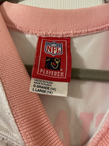 NWT NFL NY Giants White And Pink Giants Jersey Kids Size Large - Picture 4 of 5
