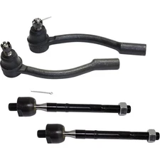Tie Rod Ends Set of 4 Front Driver & Passenger Side Inner Interior Inside