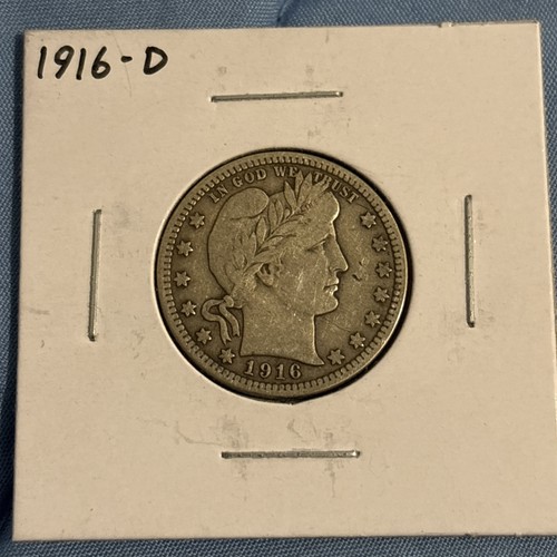 1916 D Barber Quarter Very Nice Coin