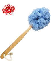 RASDDER Back Scrubber for Shower Body, Long Handle Bath Brush with Loofah Spon