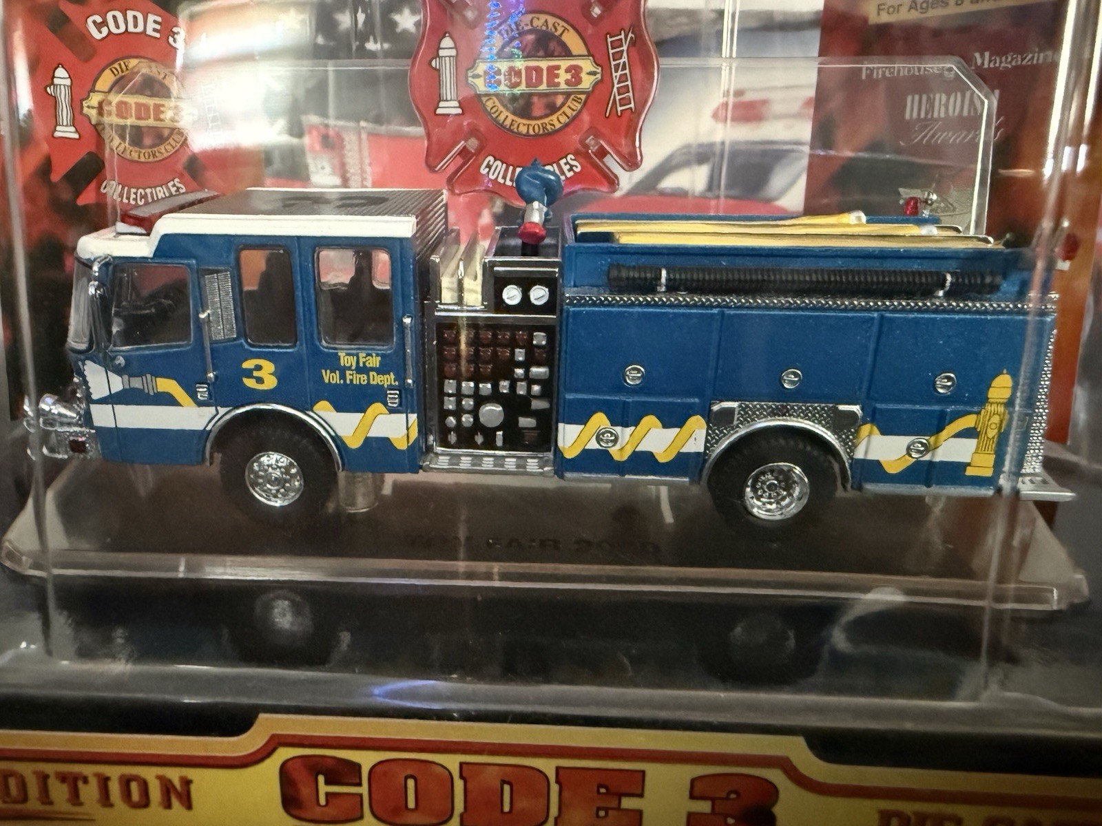 Philadelphia Code3 Model CODE3 12224 TOY FAIR Truck number 3 On A 1/64 scale model | eBay