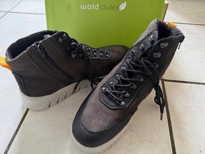 Waldläufer H-Bruno Herren Schnürstiefel grau 45 EU