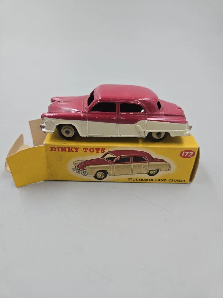 Vintage Dinky Toys #172 Studebaker Red With The Original Box . Made In England - Image 3 of 4