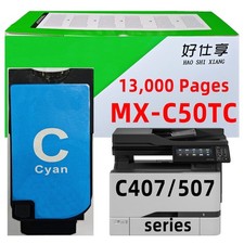 MX-C50TC Cyan Toner Cartridge Compatible for Sharp MX-C407F MX-C507F Printer