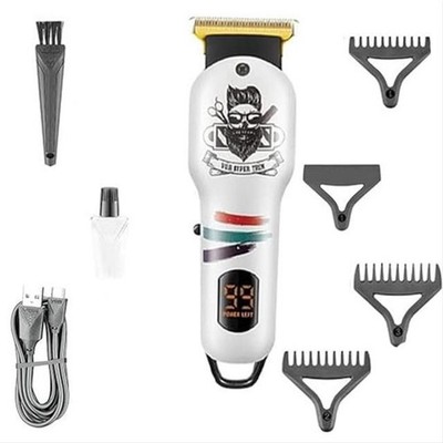 VGR Haarschneidemaschine & Barttrimmer Carbonstahl Klinge Digitalanzeige