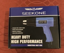SEEKONE Heat Gun 1800W Heavy Duty Hot Air Gun Kit Variable Temperature Contro...