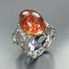 Jewelry ring Natural Ghost Quartz Ring 925 Sterling Silver Size 7.5 /R476556