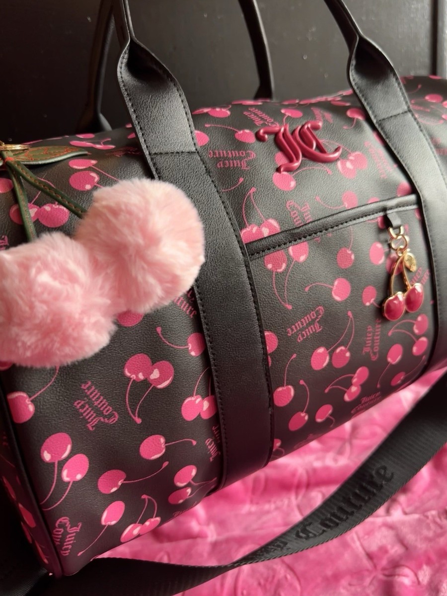 Juicy Couture Cherry On Top Tote Shoulder Weekender Duffel Bag