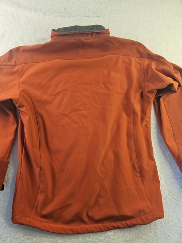 LL Bean Fleece Lined Insulated Bomber Jacket Orange Men’s Medium Pathfinder - Picture 7 of 15