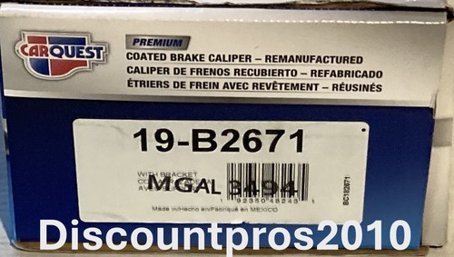 Carquest 19-B2671 Front Right Disc Brake Caliper Honda Pilot 2003-2008 - Picture 2 of 2