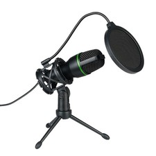 USB Streaming Podcast Microphone Kit Game Music Recording Computer Plug Play
