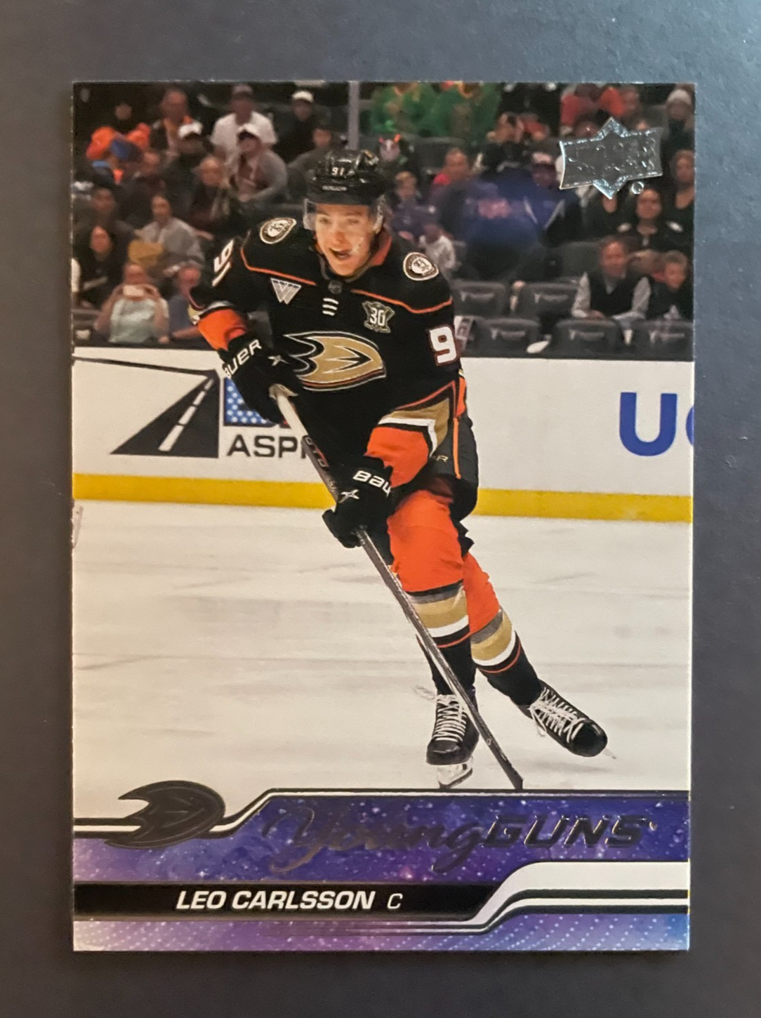 Leo Carlsson 2023-24 Upper Deck Series 2 Young Guns #468 RC