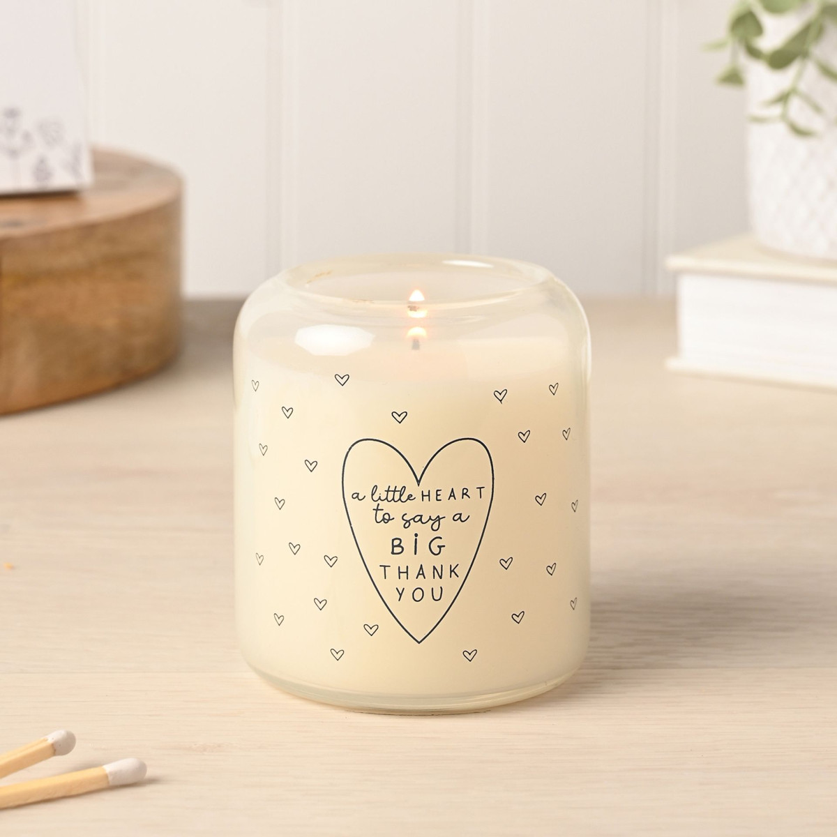  - Thank You Glass Candle 210G 8.9 X 7.5 X 7.5Cm - Image 2