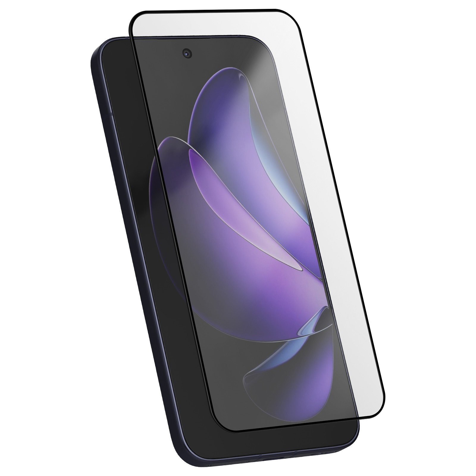 Vitre protection écran Oppo Reno 13 Avizar verre trempé noir 9H complet