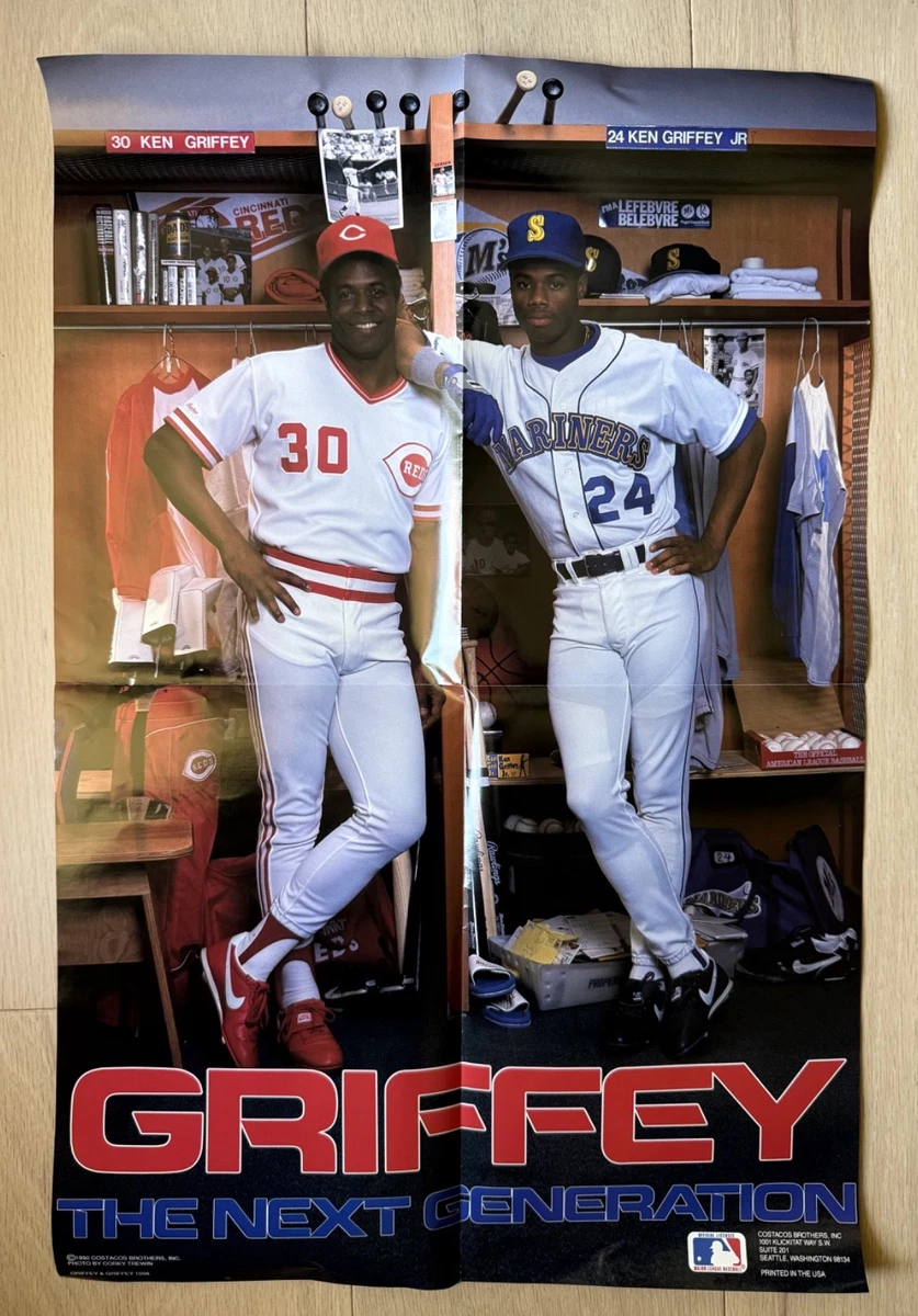 Seattle Mariners Baseball Ken Griffey, Jr. Vintage Sports Posters