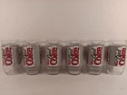 1997 Vintage Diet Coke Drinking Glasses, 16 Ounces Set of 6