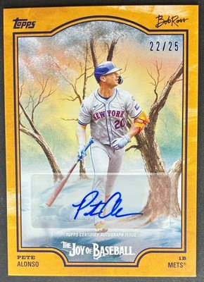 Topps 2025 The Joy of Baseball Pete Alonso Mets #20D Auto /25
