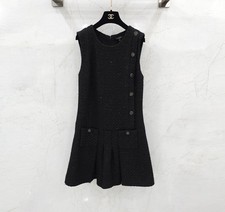 CHANEL Black Tweed Dress P79910 155948459 [P]