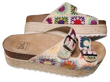 Dirty Laundry Pretends Platforms Size 7.5 Espadrille-Wrapped Midsole Boho