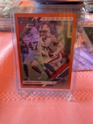 Jordan Poyer 2019 Panini Donruss #38 Orange Foil SP 8/21 Buffalo Bills