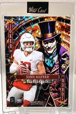 2025 Wild Card Jokers Wild Nationals Brick - Joker Mosaic John Mateer #/1