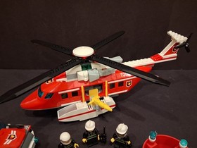 LEGO City 7206: Fire Helicopter - 100% Complete and Retired in 2010