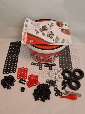 Meccano Junior Eimer Technik & Robotik Modellbausatz 4 Teile fehlen