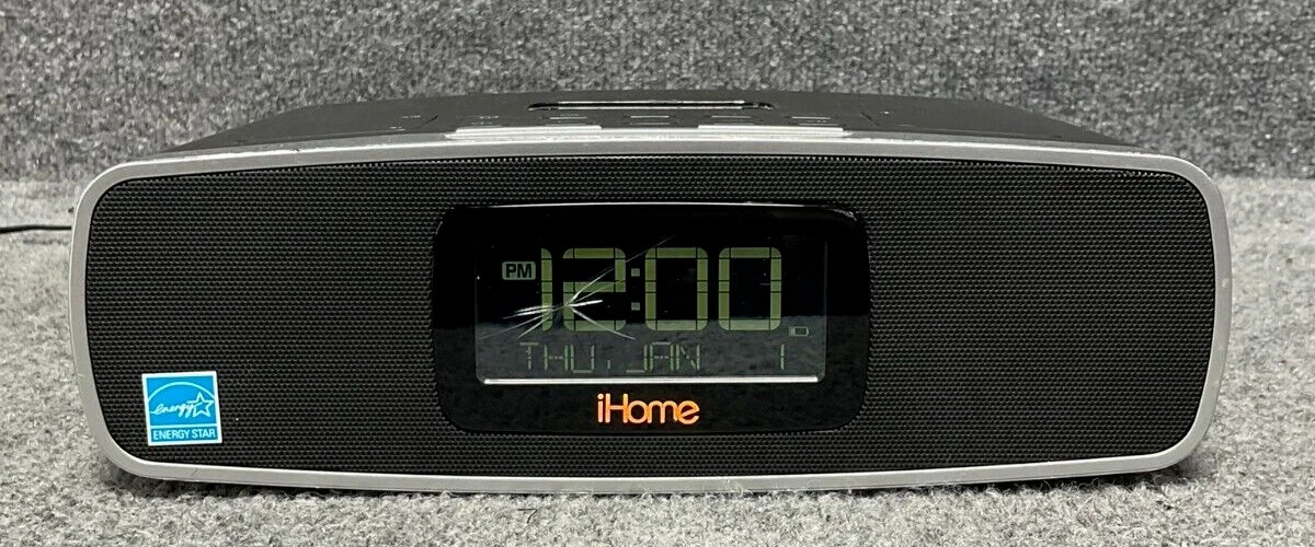 iHome iP90 AM/FM Dual Alarm Clock Radio & Dock for iPod / iPhone