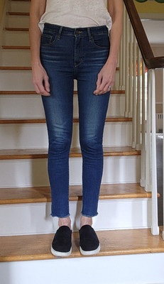 Levi's performance warm 721 skinny high rise jeans, size 27, blue, w/ Thermolite