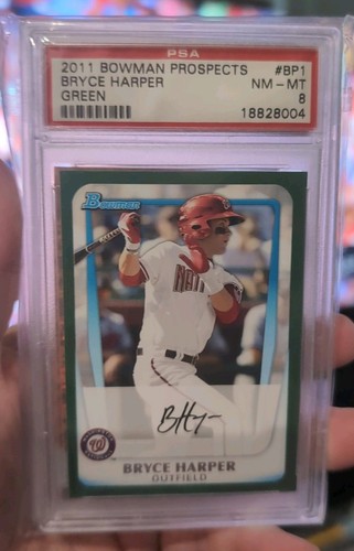 2011 Bowman - Prospects Bryce Harper #BP1 Green /450 (RC)