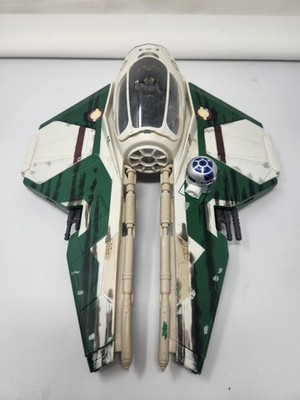 Hasbro Star Wars 2004 Collection Anakin Skywalker Green Jedi Star Fighter Rare
